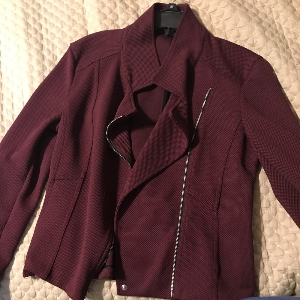 Burgundy blazer express